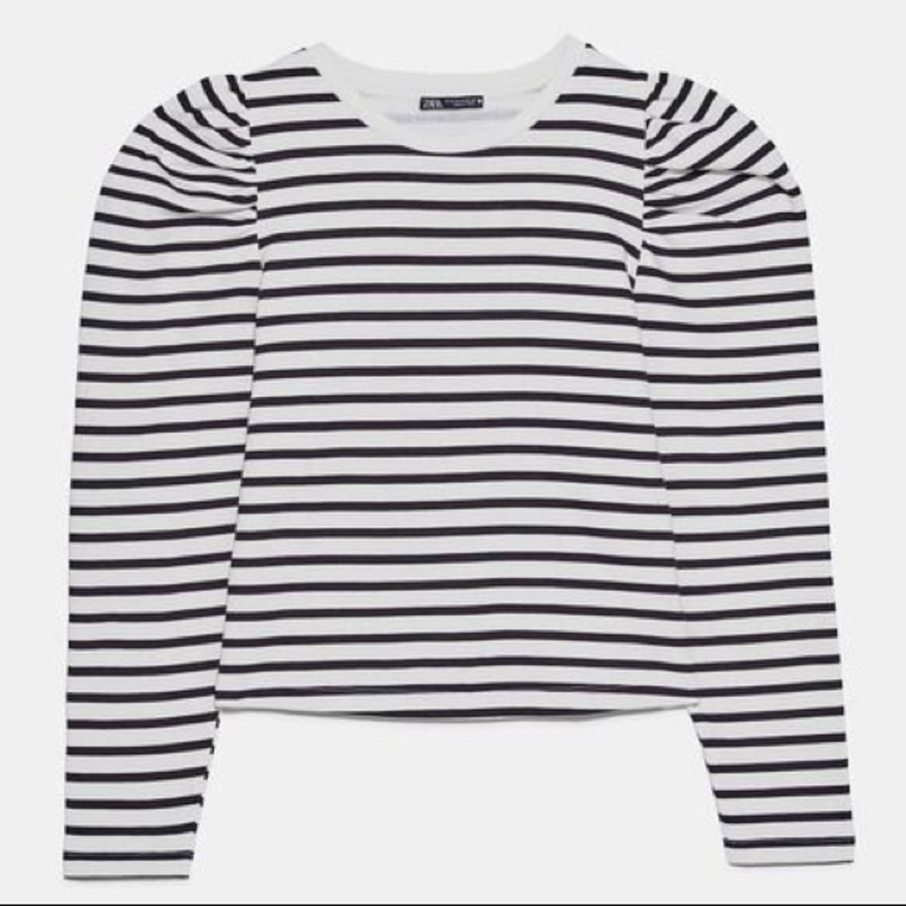 Zara Balloon Sleeve Top